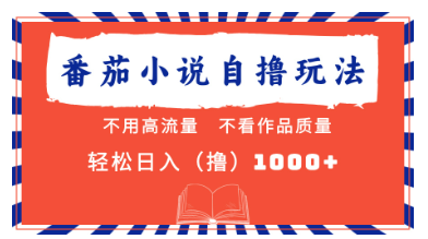 番茄小说 不看流量 不看质量 轻松一天 1000+